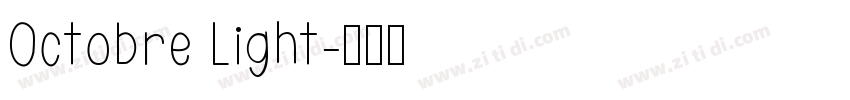Octobre Light字体转换